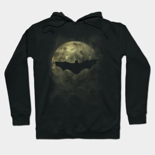 Bat and Moon - Night Animal Hoodie